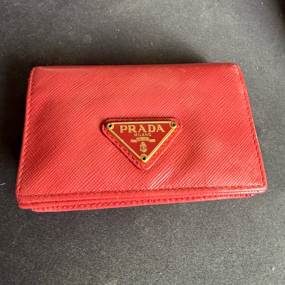 Prada Scarlet Card Holder